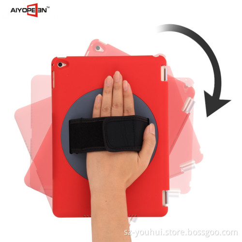 360 degree Hand Rotation Rubber Hard handheld Case For Apple Air2